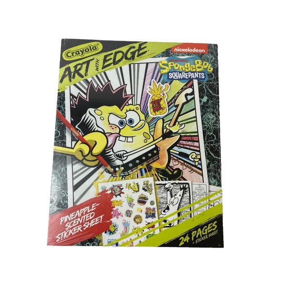 Crayola | Toys | Spongebob Coloring Book With Scented Stickers New ...